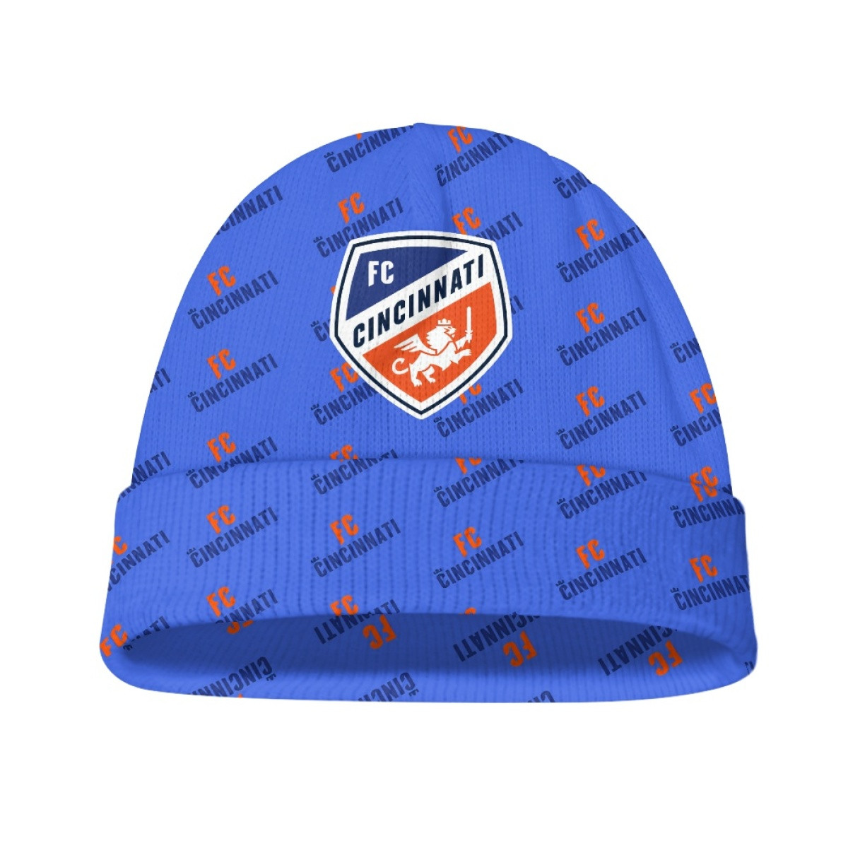 MLS FC Cincinnati Beanie Cap Hat - Cincinnati Football Club Medley Monogram Wordmark