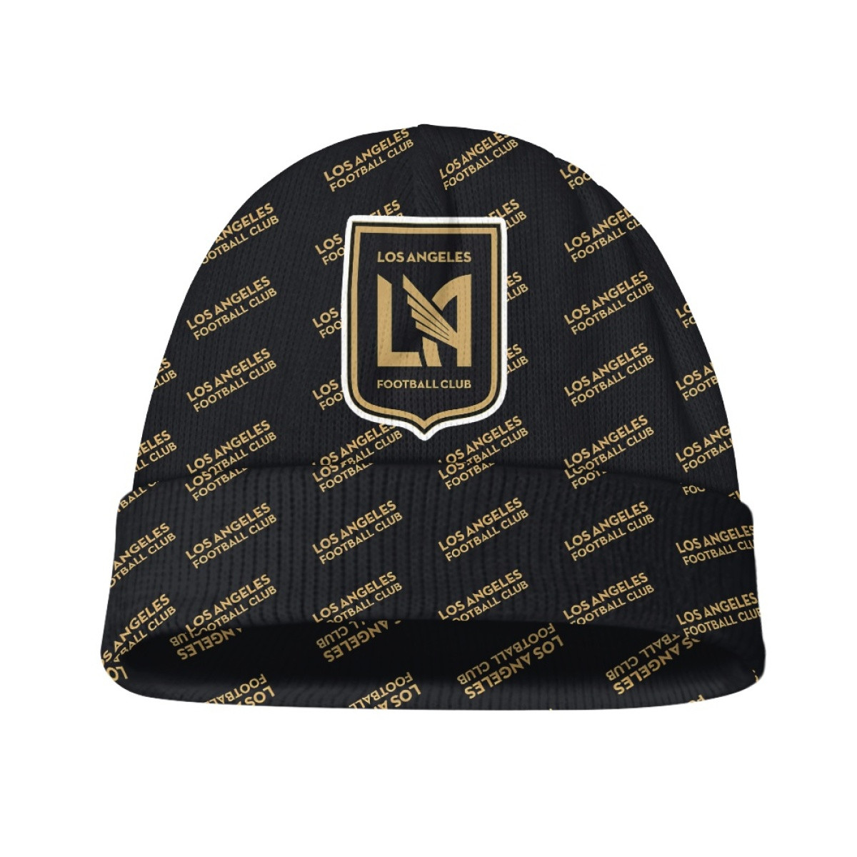MLS Los Angeles FC Beanie Cap Hat - Los Angeles Football Club Medley Monogram Wordmark
