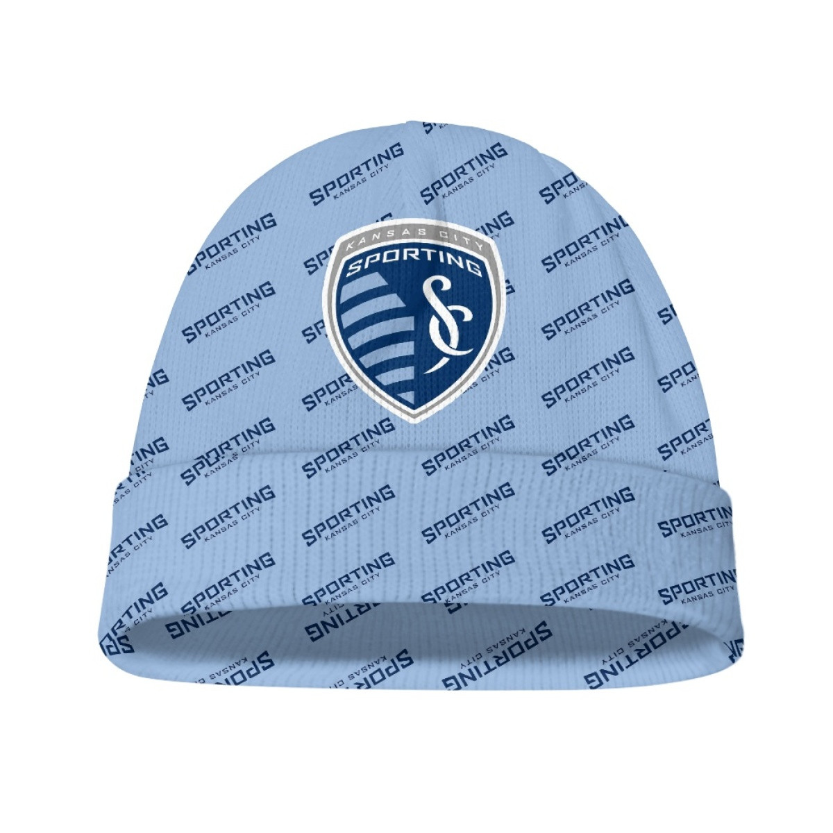 MLS Sporting Kansas City Beanie Cap Hat - Sporting Kansas City Medley Monogram Wordmark