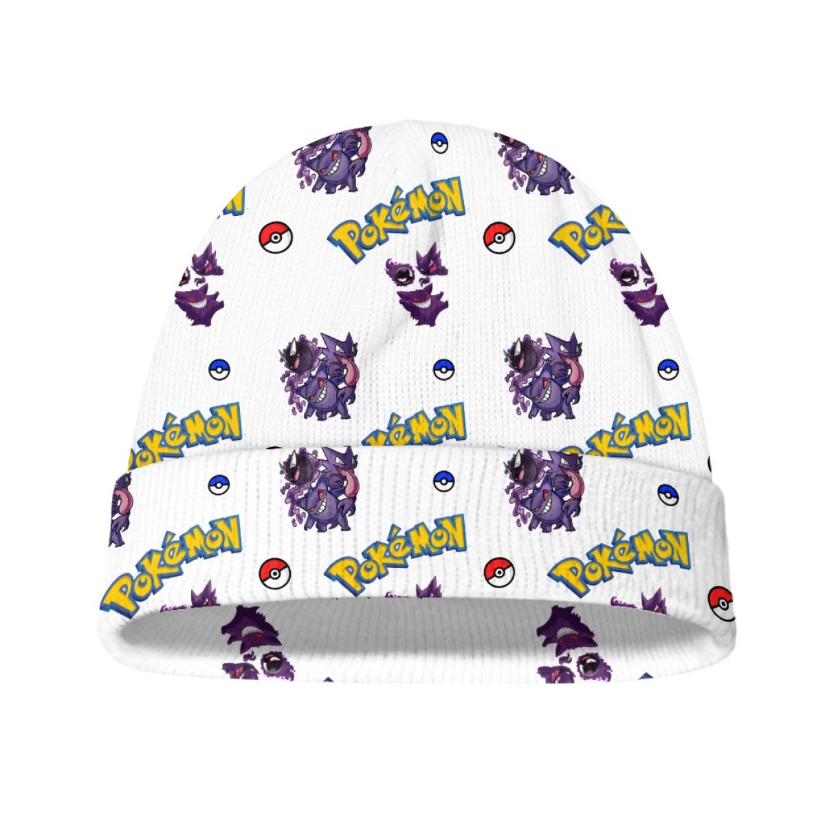 Pokemon Beanie Cap Hat - Gastly Haunter Gengar Evolution Cartoon Art Series