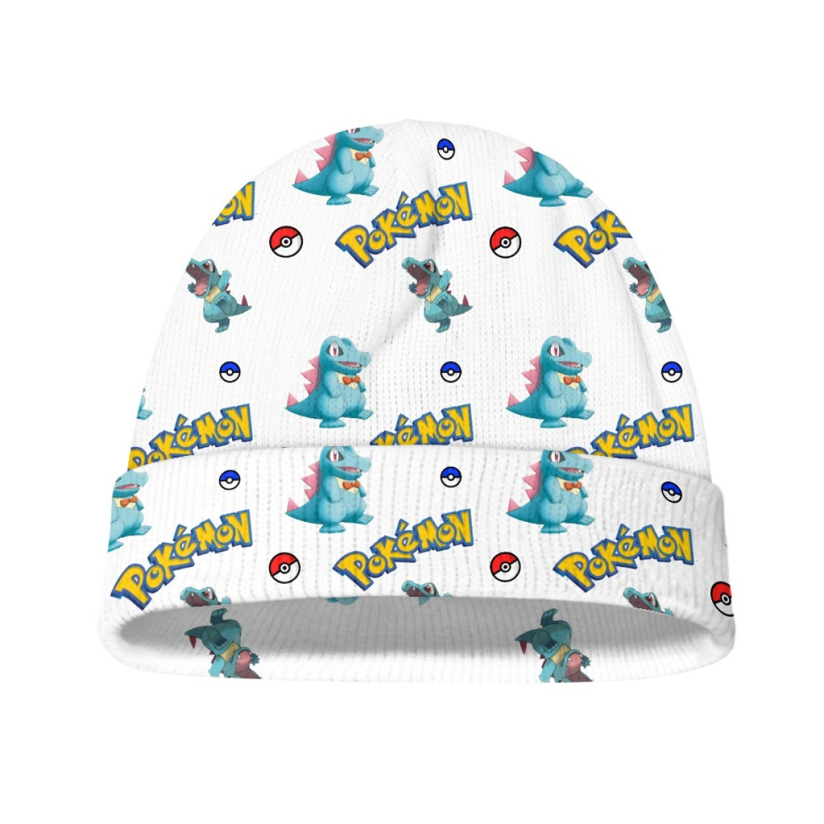 Pokemon Totodile Beanie Cap Hat - Totodile Character Series Art