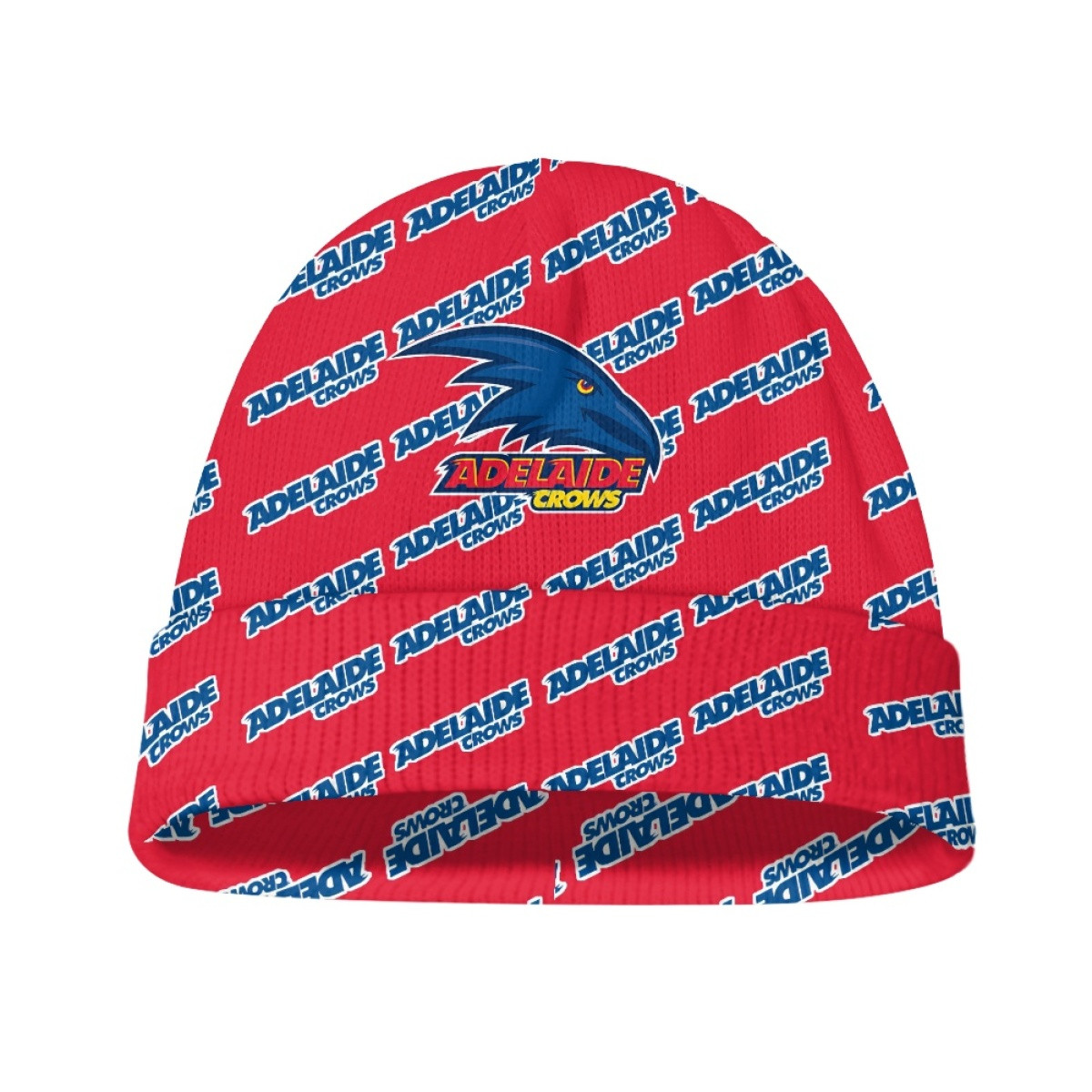 Adelaide Crows Football Club Beanie Cap Hat - Adelaide Football Club Medley Monogram Wordmark