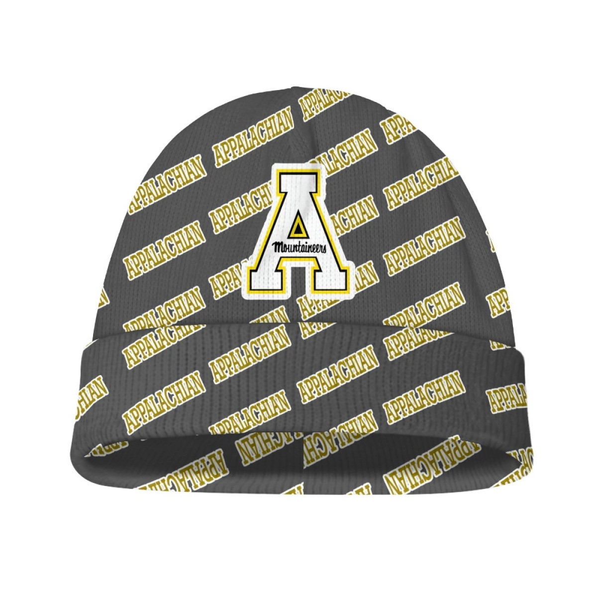 Appalachian State Mountaineers Beanie Cap Hat - Appalachian State Mountaineers College Football Medley Monogram Wordmark