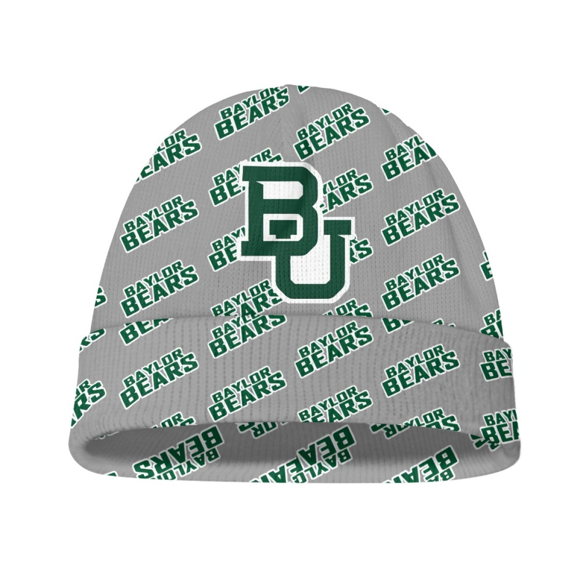 Baylor Bears Beanie Cap Hat - Baylor Bears College Football Medley Monogram Wordmark