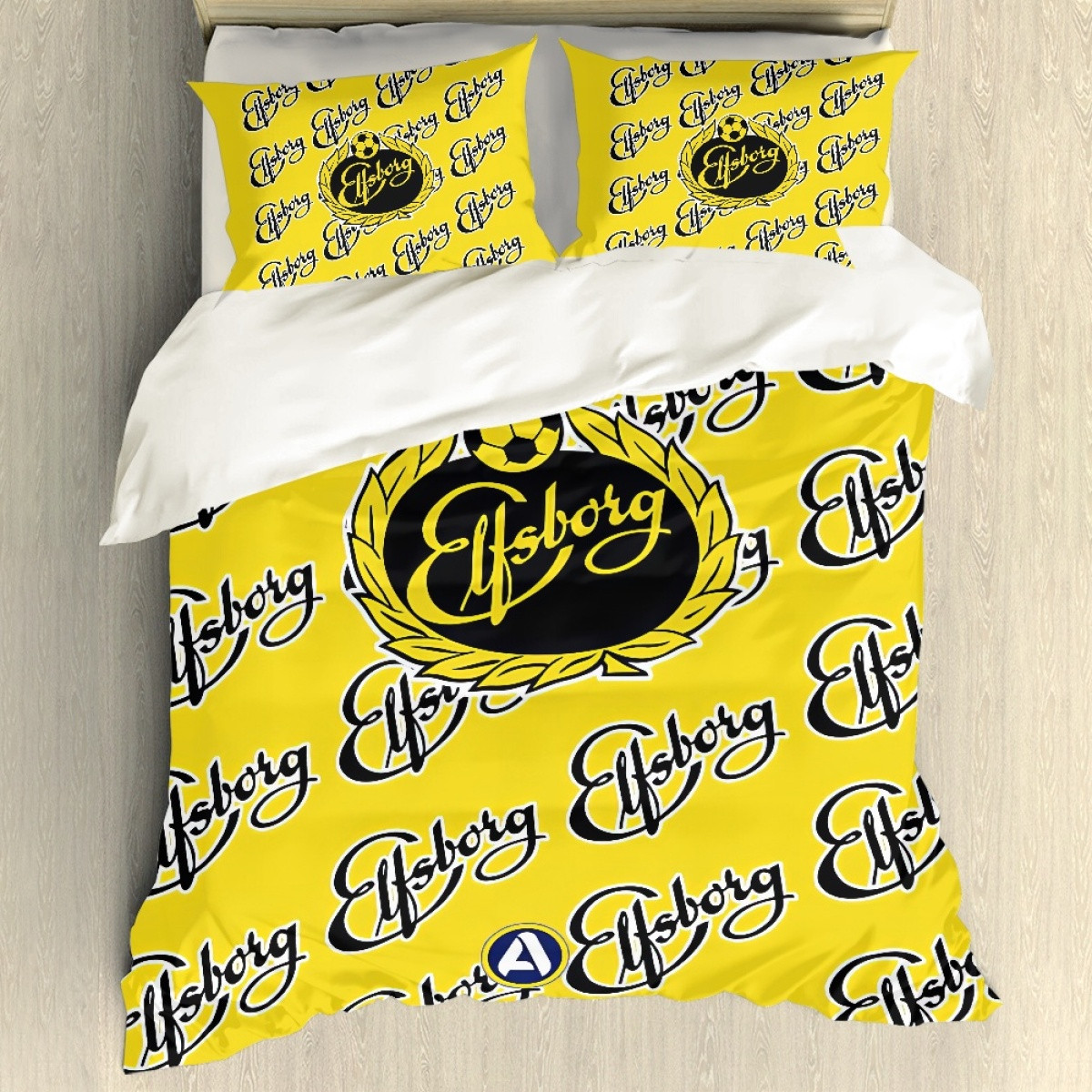IF Elfsborg Comforter Sham Set Bed Set Sheet Cover - Elfsborg Football Club Medley Monogram Wordmark