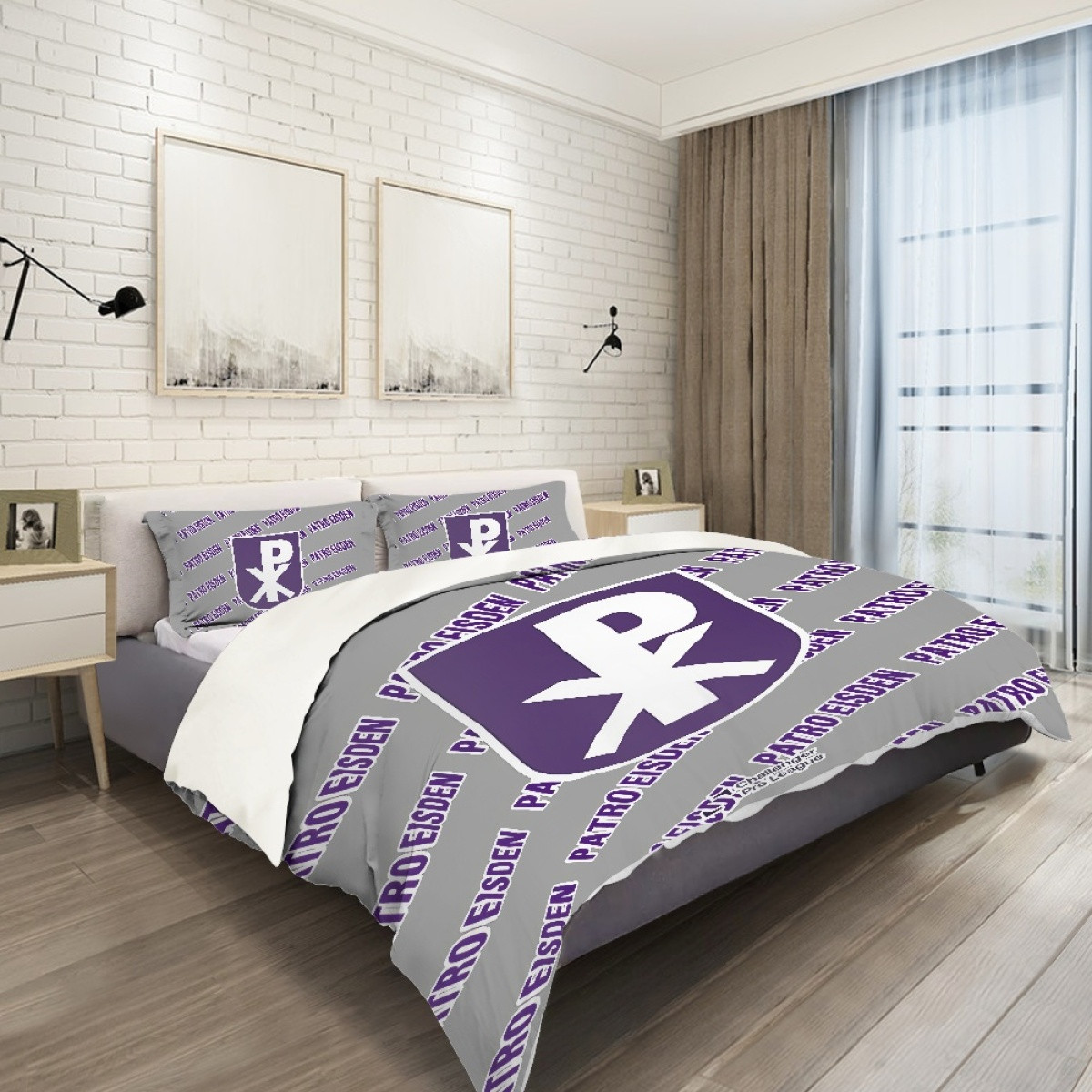 K Patro Eisden Maasmechelen Comforter Sham Set Bed Set Sheet Cover - Maasmechelen Football Club Medley Monogram Wordmark