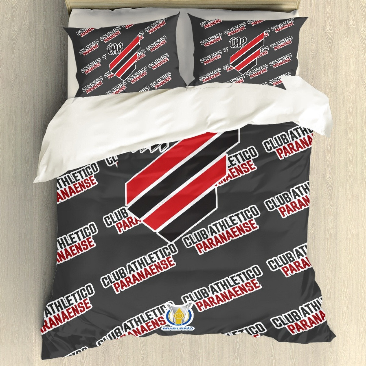 Club Athletico Paranaense Comforter Sham Set Bed Set Sheet Cover - Club Athletico Paranaense Football Club Medley Monogram Wordmark