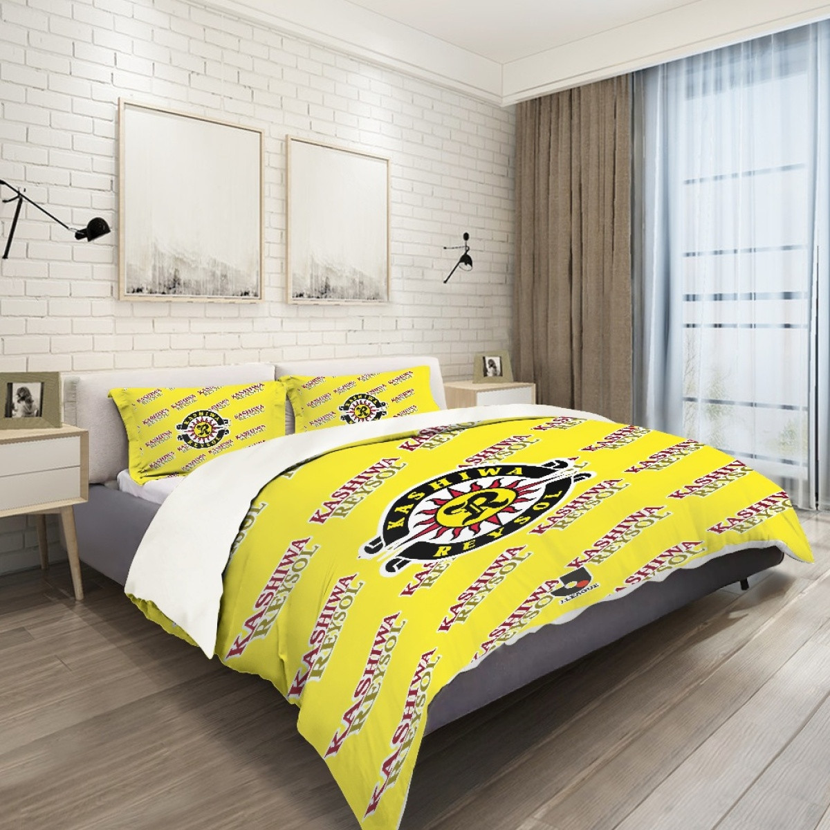 Kashiwa Reysol Comforter Sham Set Bed Set Sheet Cover - Reysol Football Club Medley Monogram Wordmark