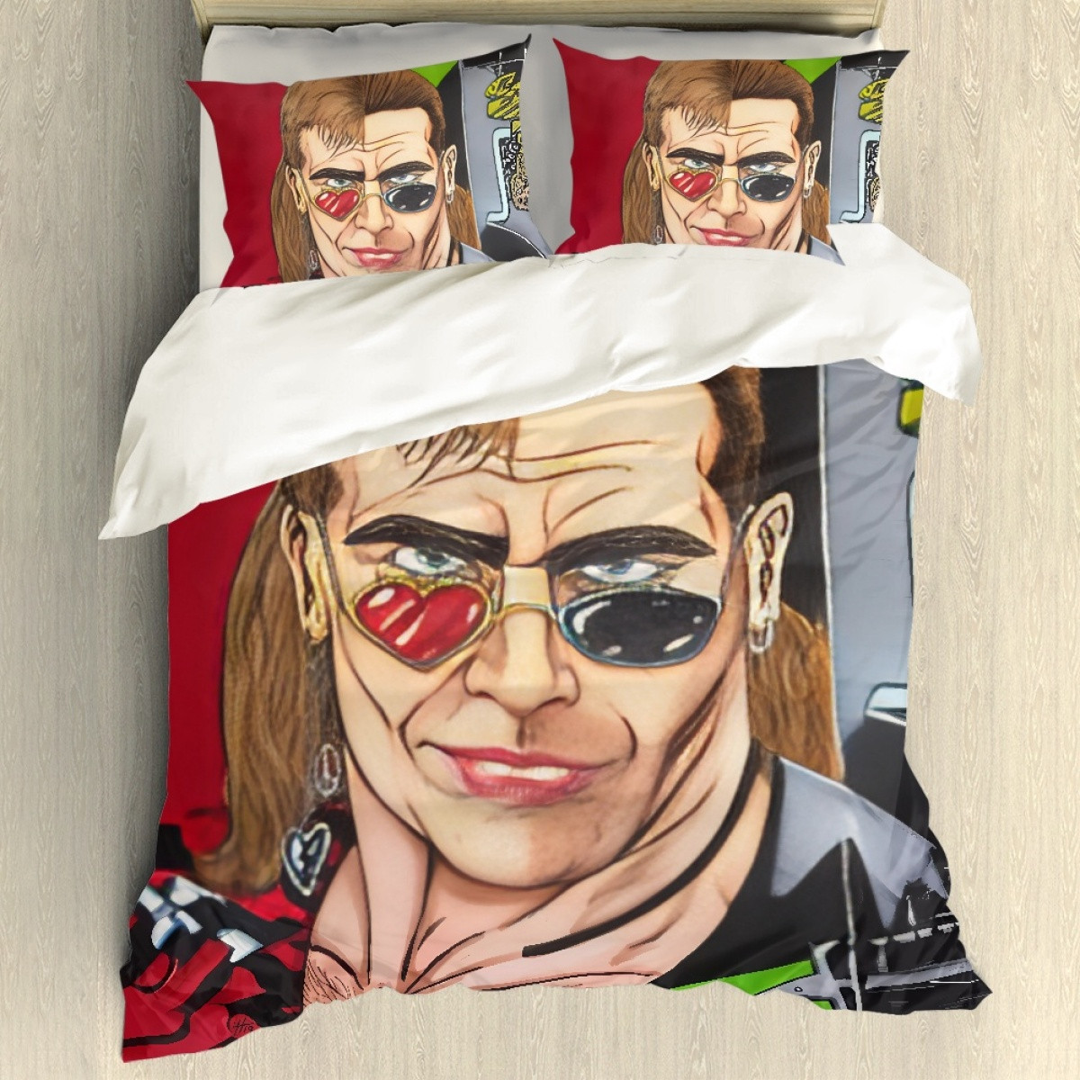 WWE Shawn Michael Comforter Sham Set Bed Set Sheet Cover - Shawn Michael Transformation Avatar