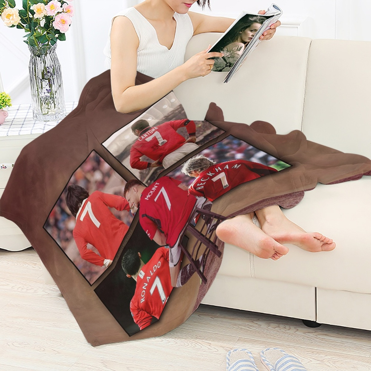 Mason Mount Blanket Throw Mason Mount Manchester United All Players