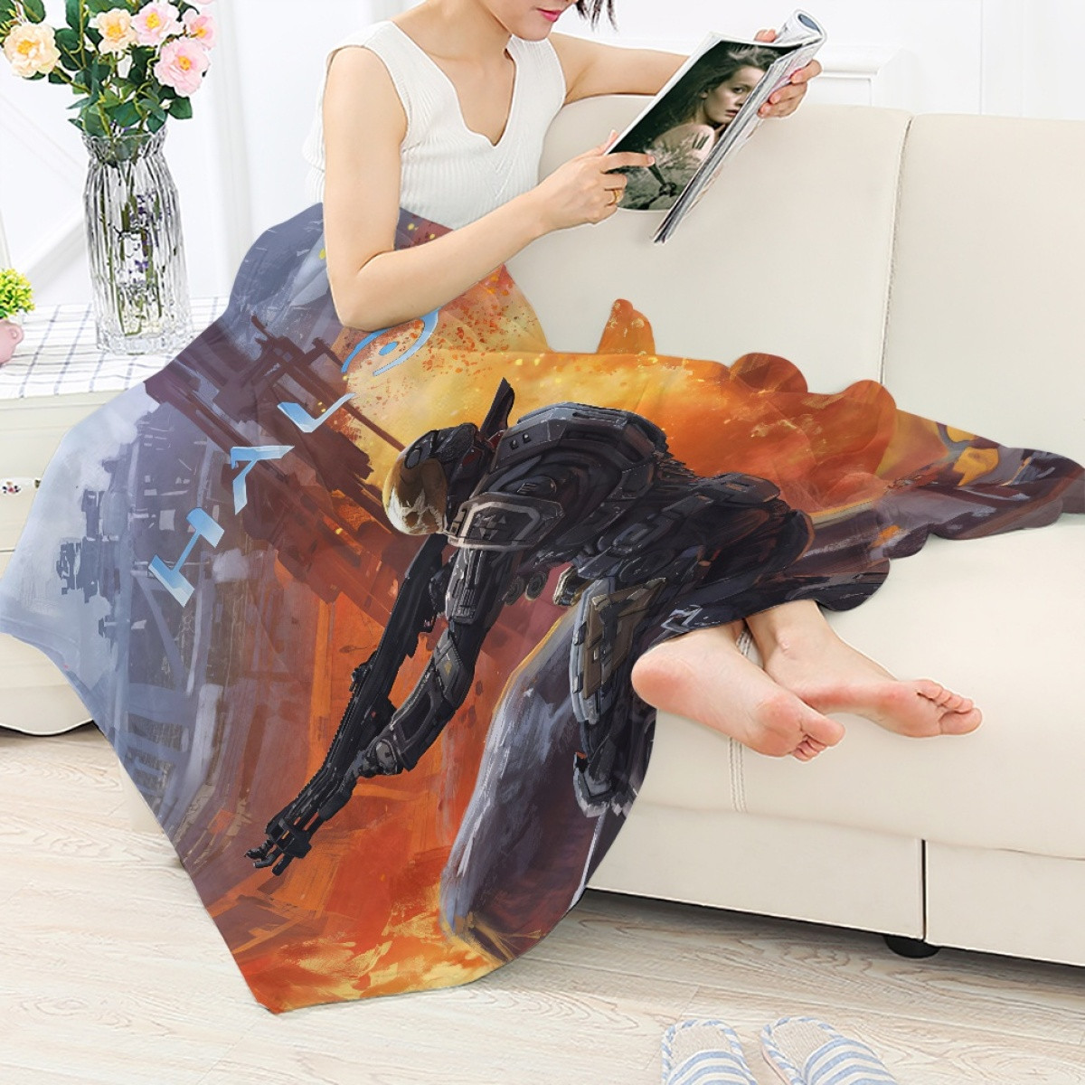 Halo Emile Blanket Throw - Emile Warrior Spirit