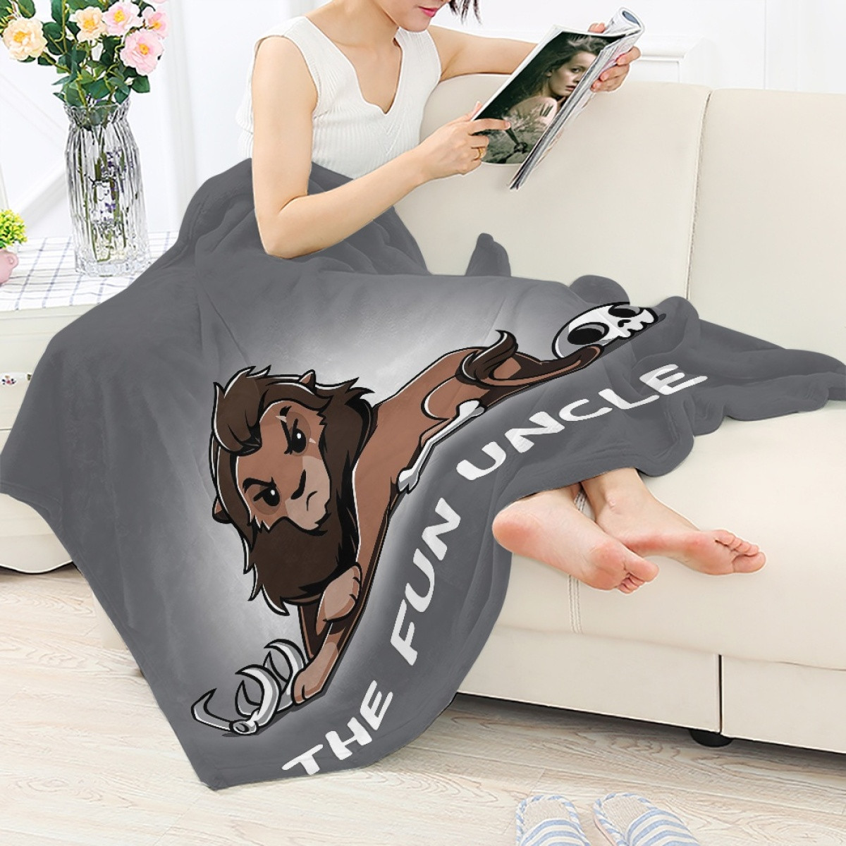 The Lion King Blanket Throw - The Lion King The Fun Uncle Poster