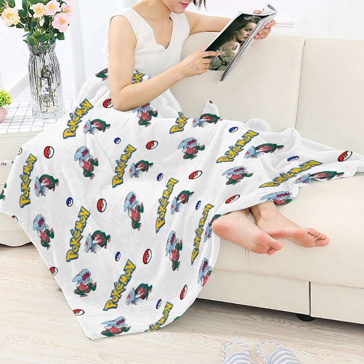 Pokemon Dracovish Blanket Throw - Dracovish Character Series Art