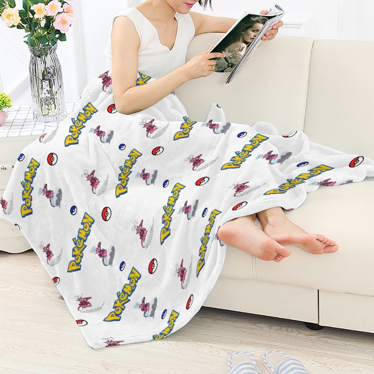Pokemon Enamorus Blanket Throw - Enamorus Incarnate Character Series Art