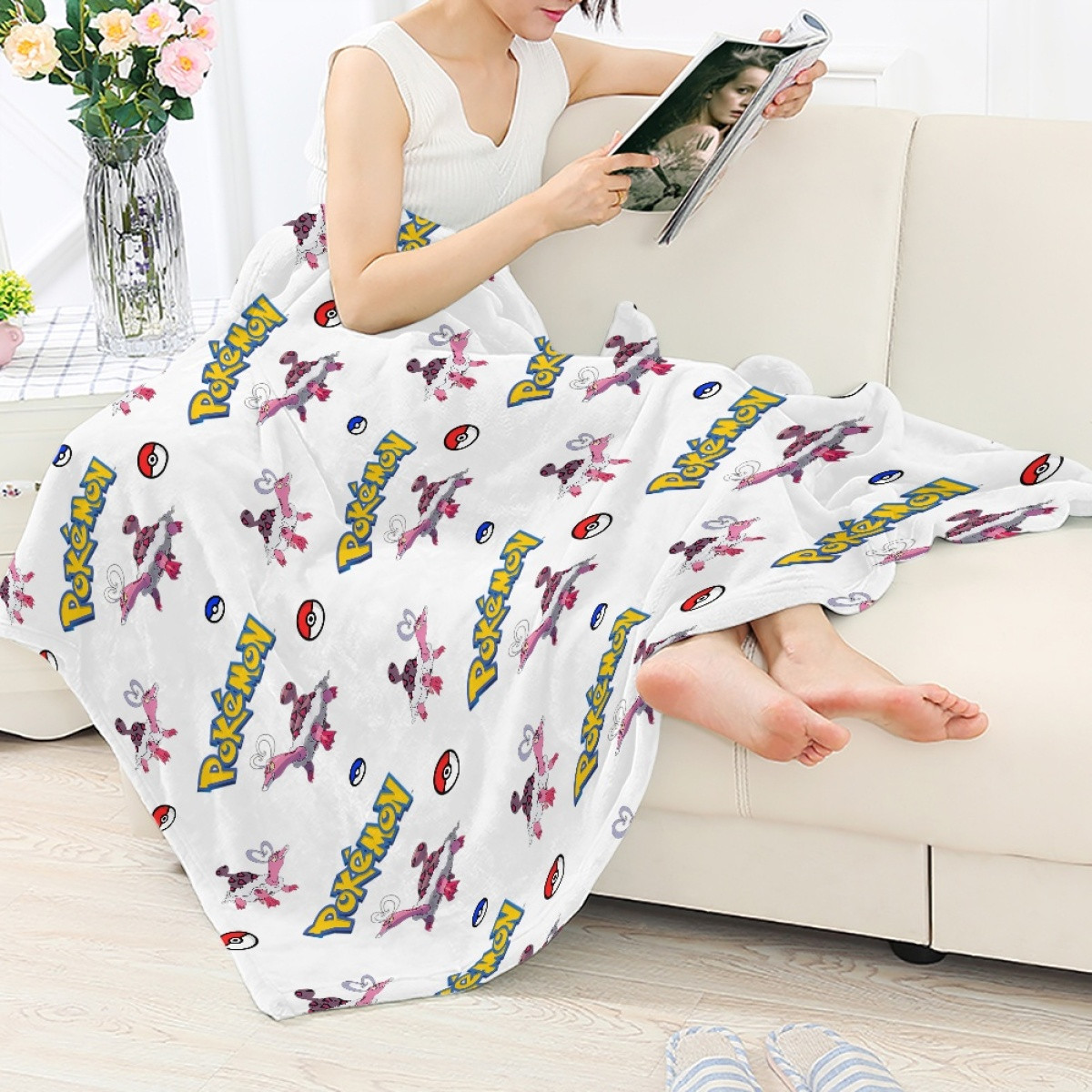 Pokemon Enamorus Blanket Throw - Enamorus Therian Character Series Art