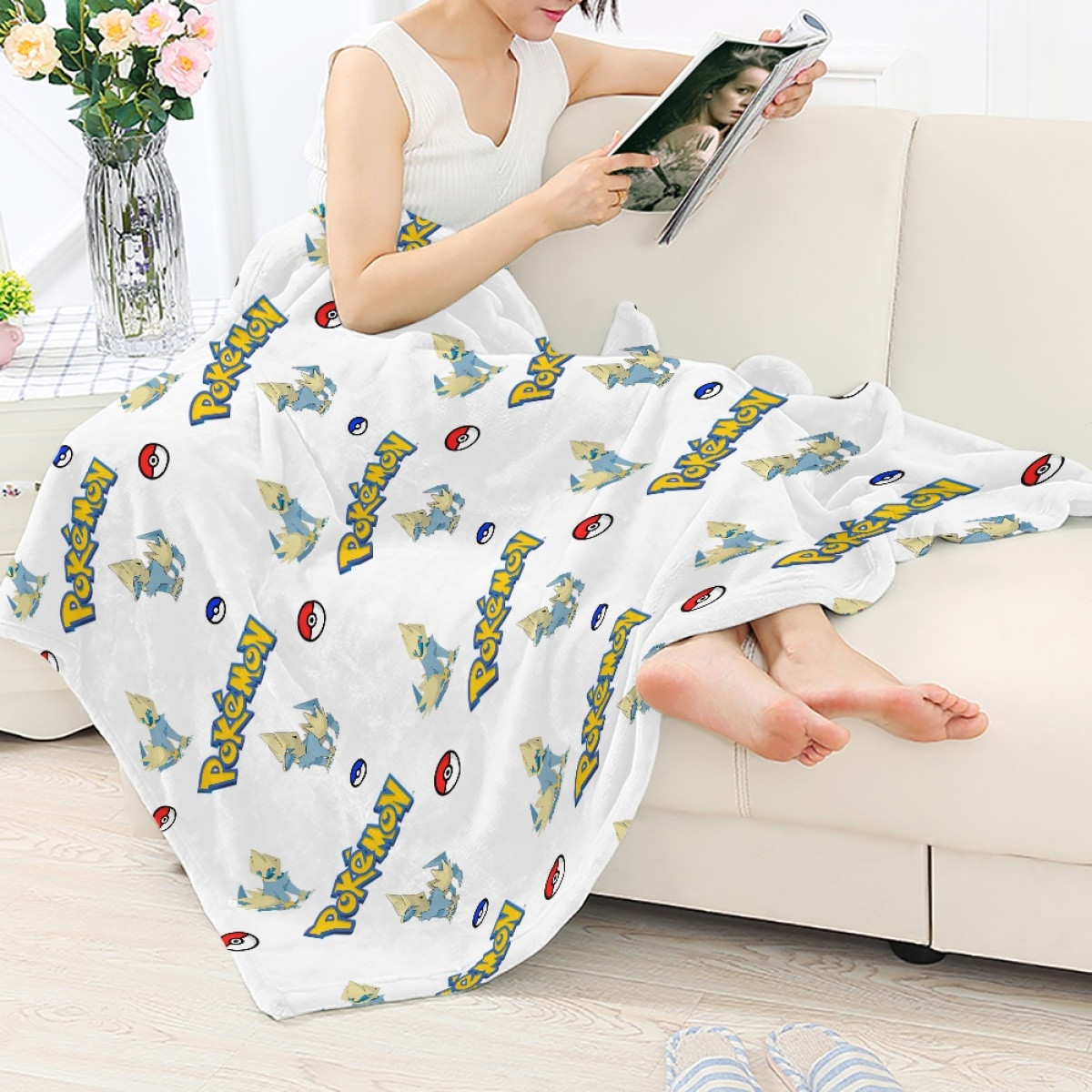 Pokemon Manectric Blanket Throw - Manectric Character Series Art