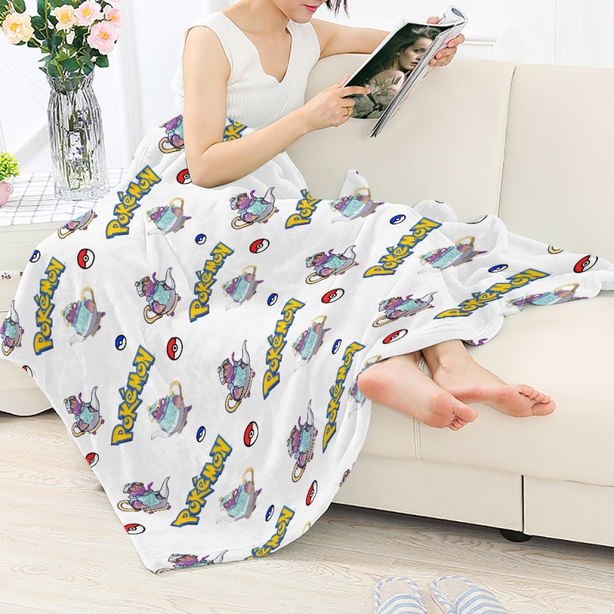 Pokemon Polteageist Blanket Throw - Polteageist Character Series Art