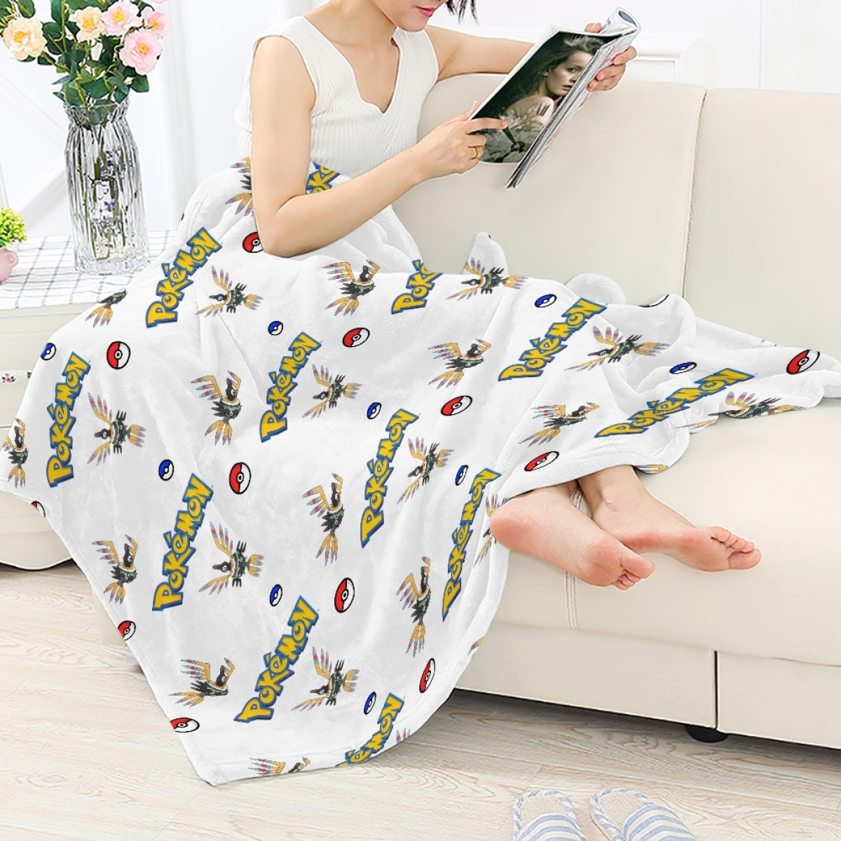 Pokemon Sigilyph Blanket Throw - Sigilyph Character Series Art