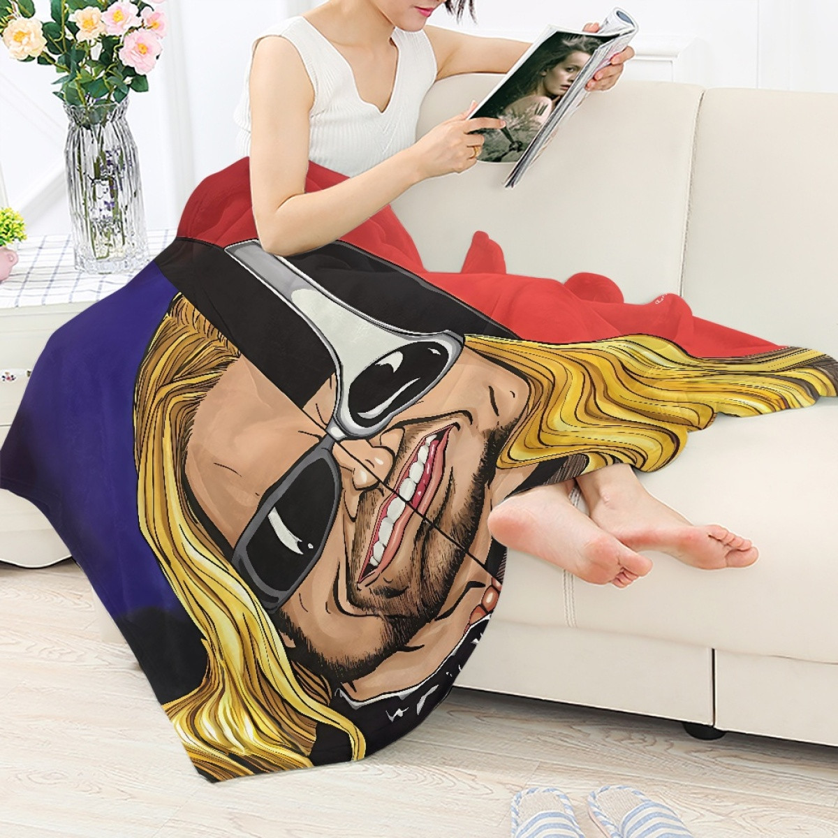 WWE Blanket Throw - Edge and Christian Cartoon Art
