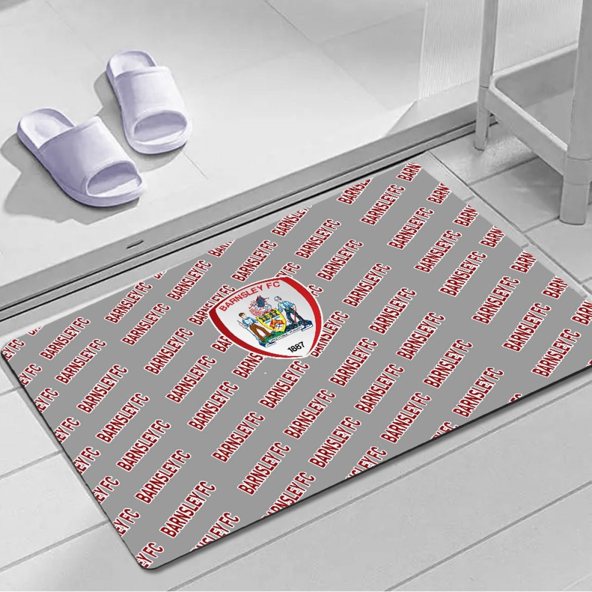 Barnsley FC Door Mat Floor Mat Bath Mat - Barnsley Football Club Medley Monogram Wordmark