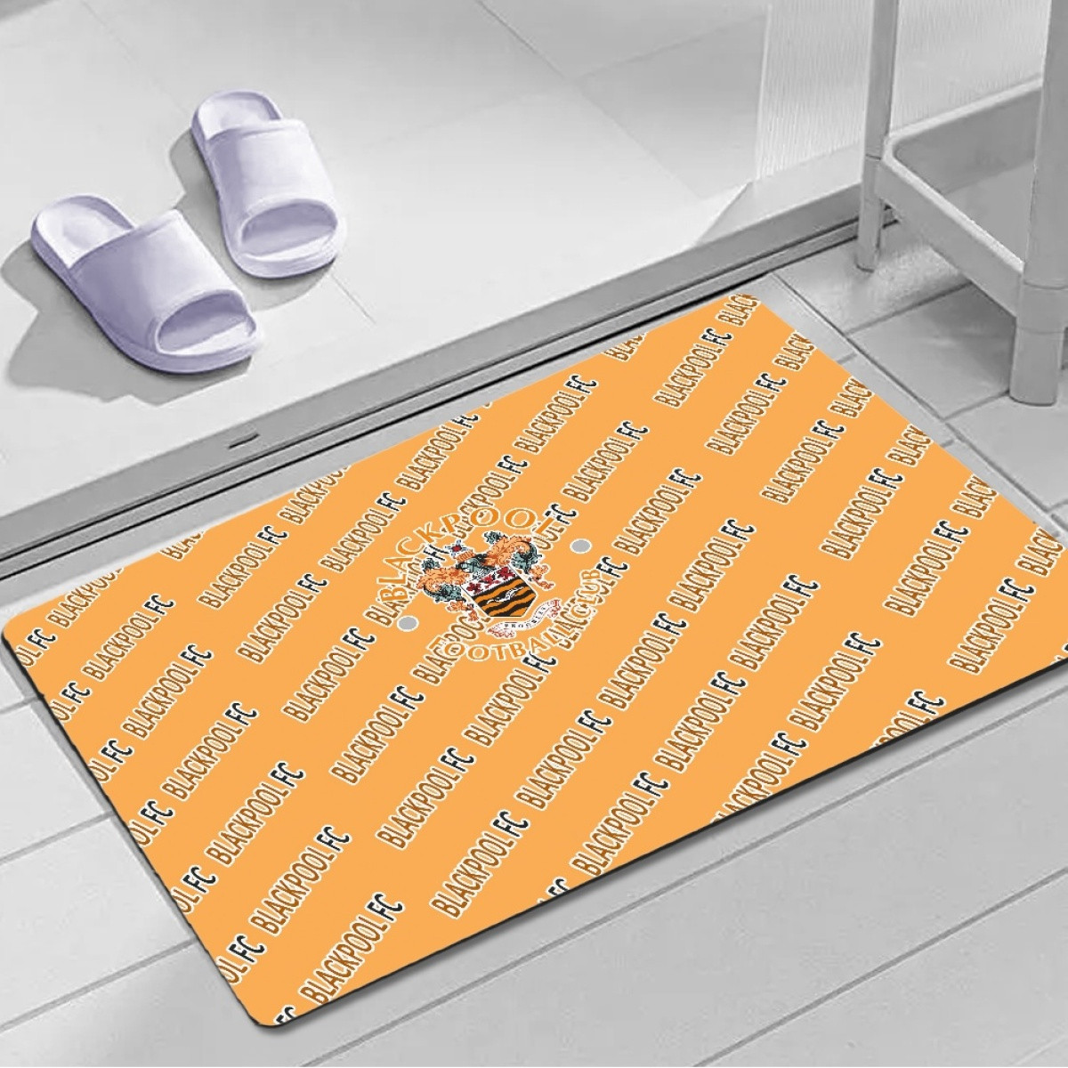 Blackpool FC Door Mat Floor Mat Bath Mat - Blackpool Football Club Medley Monogram Wordmark