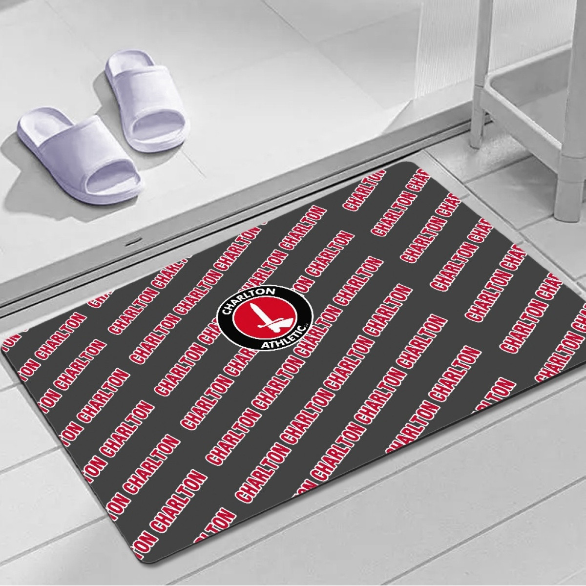 Charlton Athletic FC Door Mat Floor Mat Bath Mat - Charlton Football Club Medley Monogram Wordmark