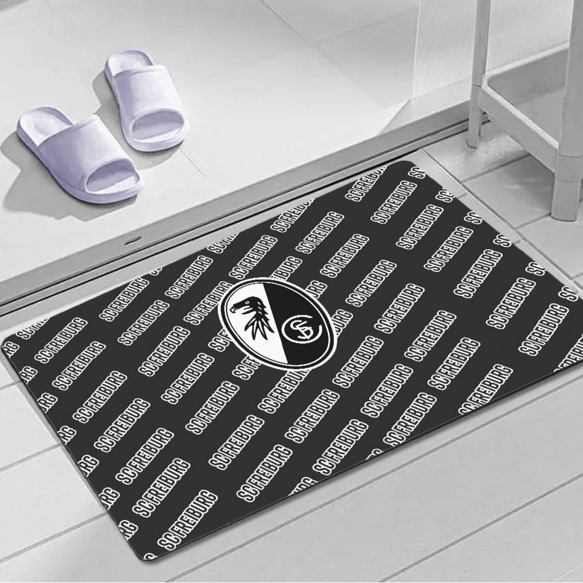 SC Freiburg Football Club Door Mat Floor Mat Bath Mat - Freiburg Football Club Medley Monogram Wordmark