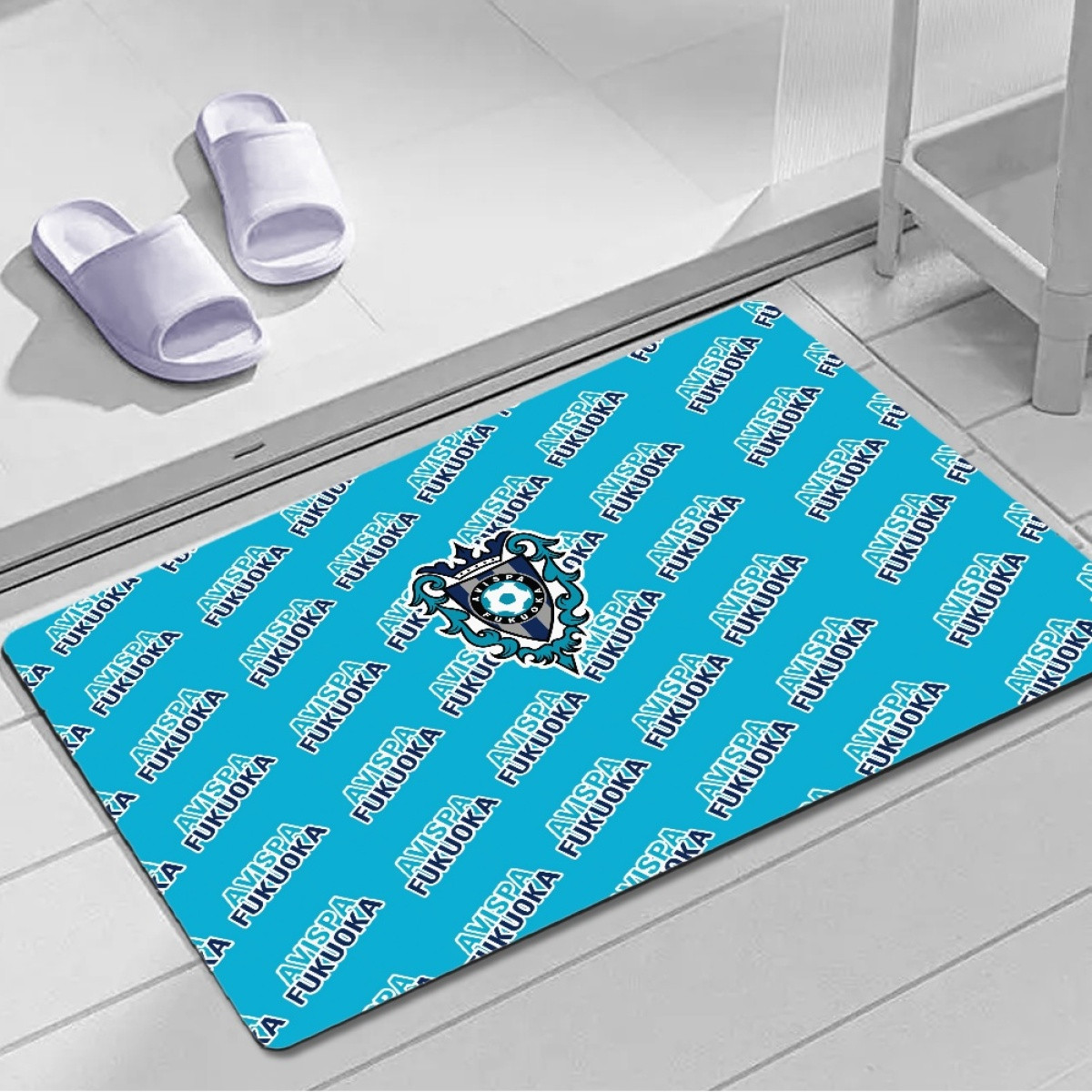 Avispa Fukuoka Door Mat Floor Mat Bath Mat - Fukuoka Football Club Medley Monogram Wordmark