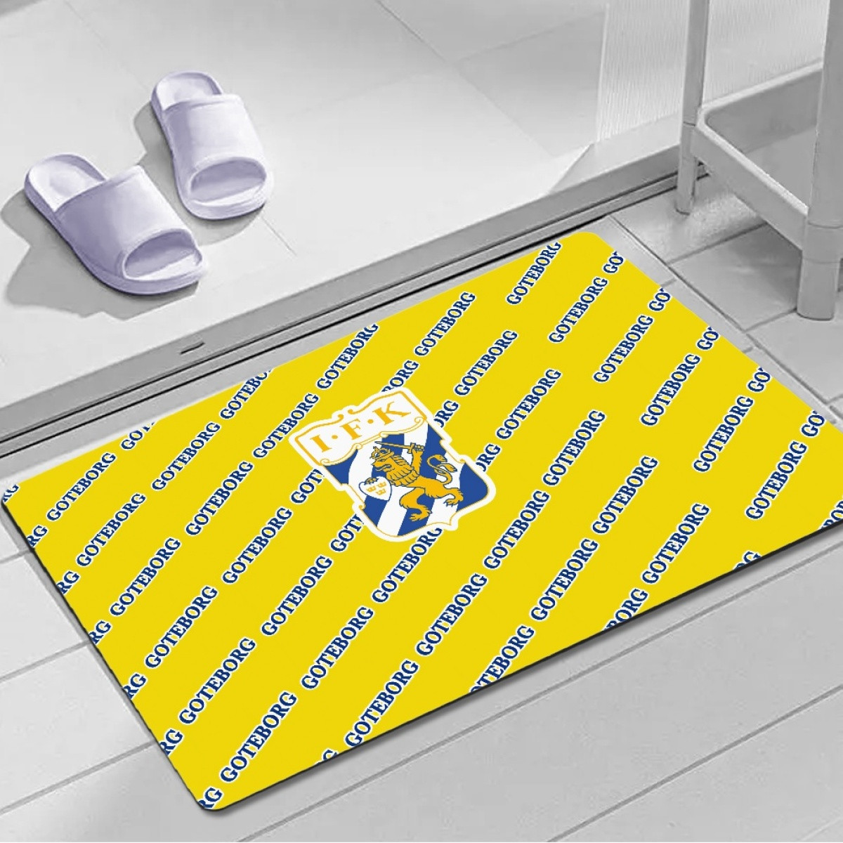 IFK Goteborg Door Mat Floor Mat Bath Mat - Goteborg Football Club Medley Monogram Wordmark
