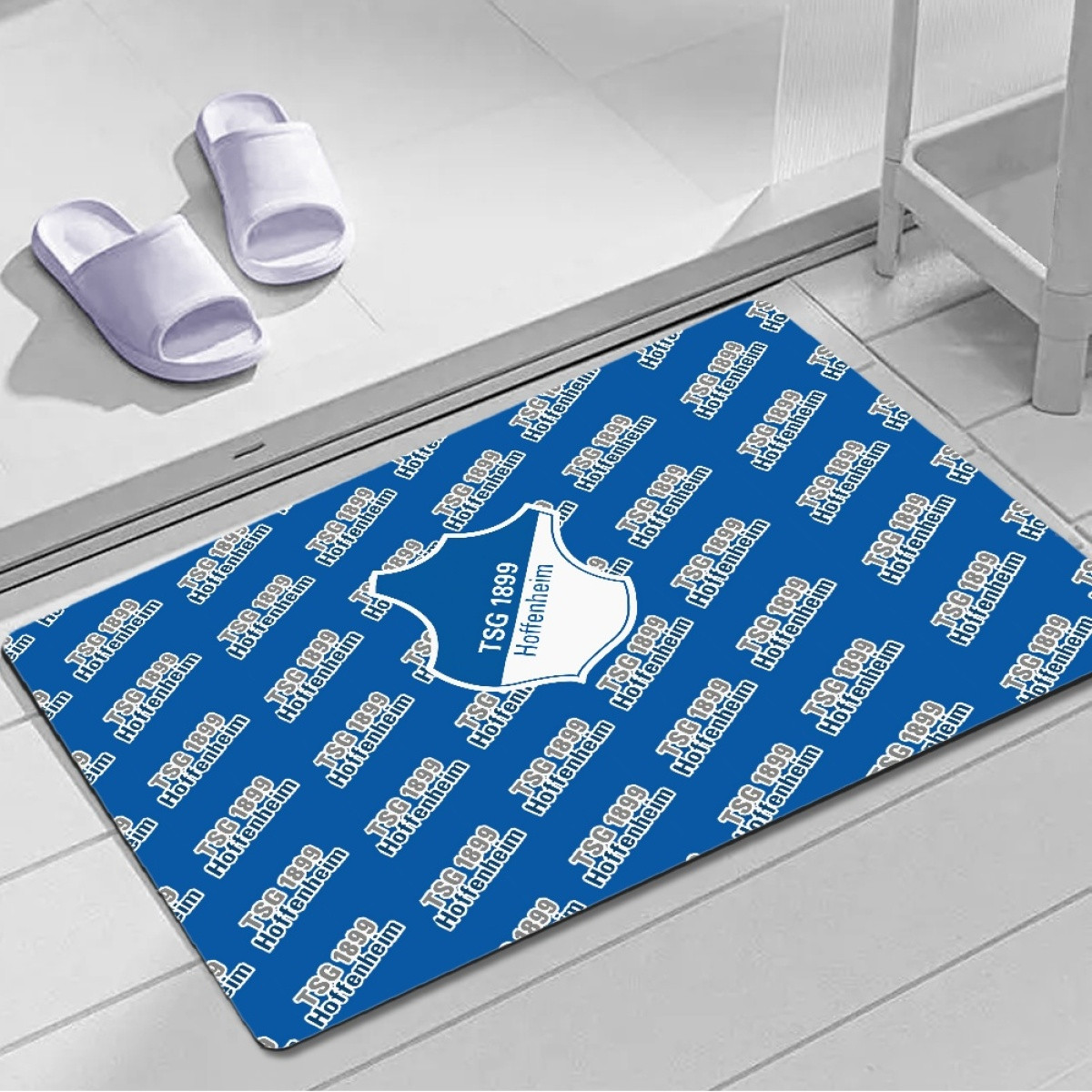 TSG 1899 Hoffenheim Football Club Door Mat Floor Mat Bath Mat - Hoffenheim Football Club Medley Monogram Wordmark