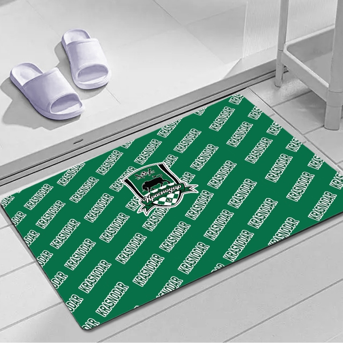 FC Krasnodar Door Mat Floor Mat Bath Mat - Krasnodar Football Club Medley Monogram Wordmark