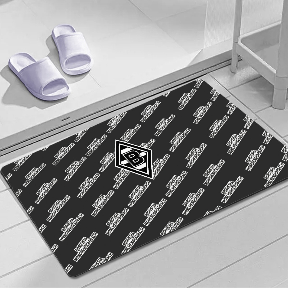 Borussia Monchengladbach Football Club Door Mat Floor Mat Bath Mat - Monchengladbach Football Club Medley Monogram Wordmark