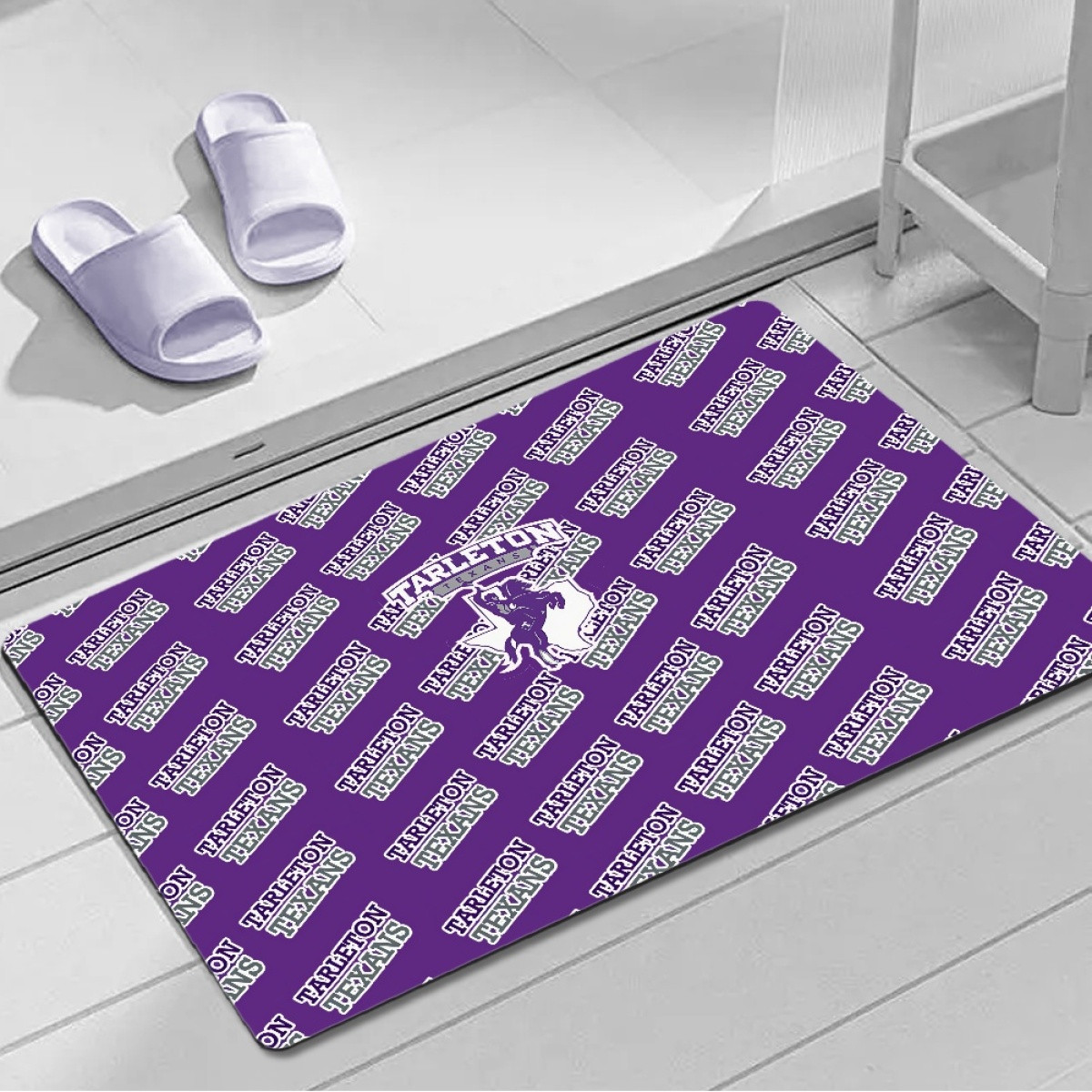 Tarleton Texans Door Mat Floor Mat Bath Mat - Tarleton State University Texans College Football Medley Monogram Wordmark
