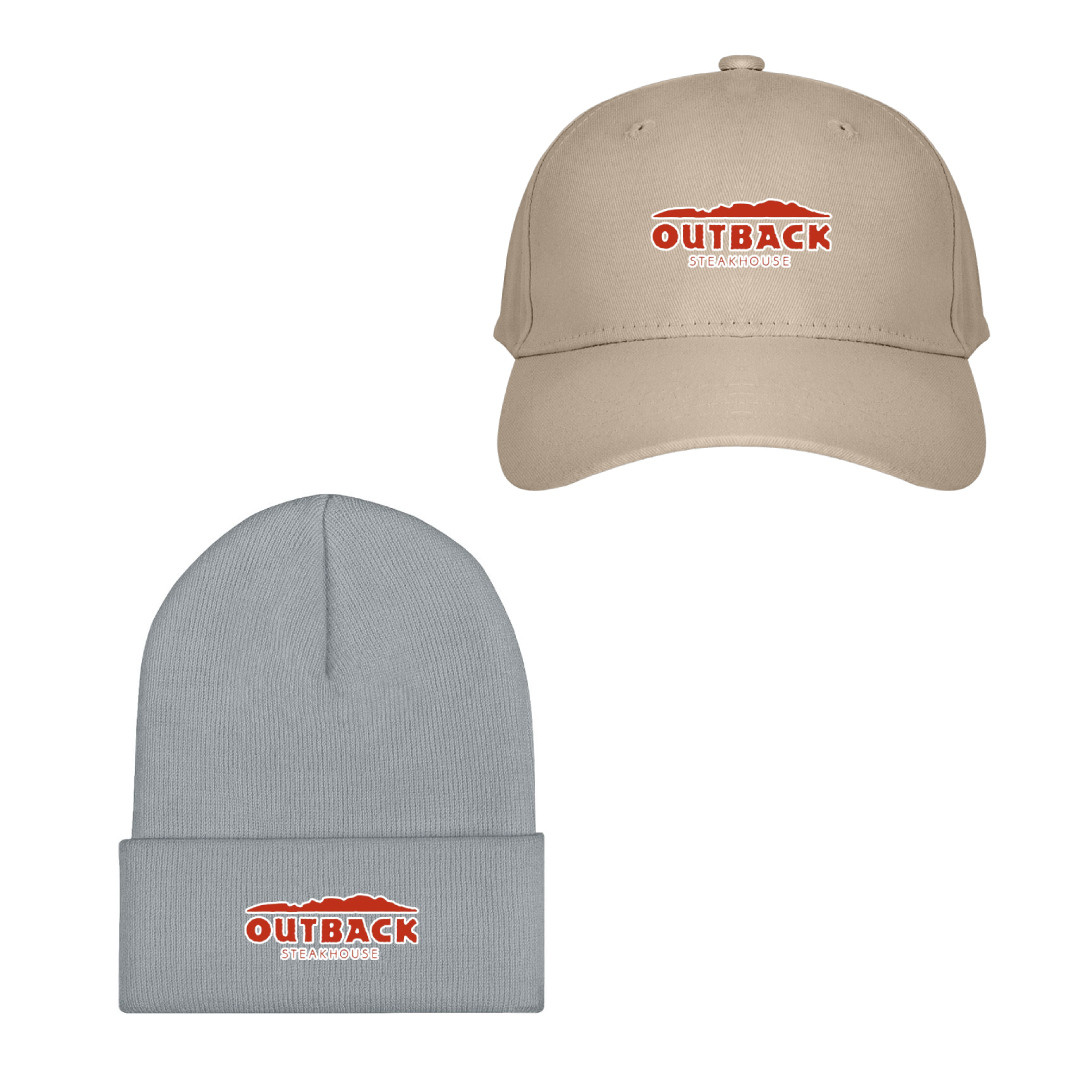 Outback Steakhouse Baseball Cap Beanie Hat - Outback Steakhouse Logo