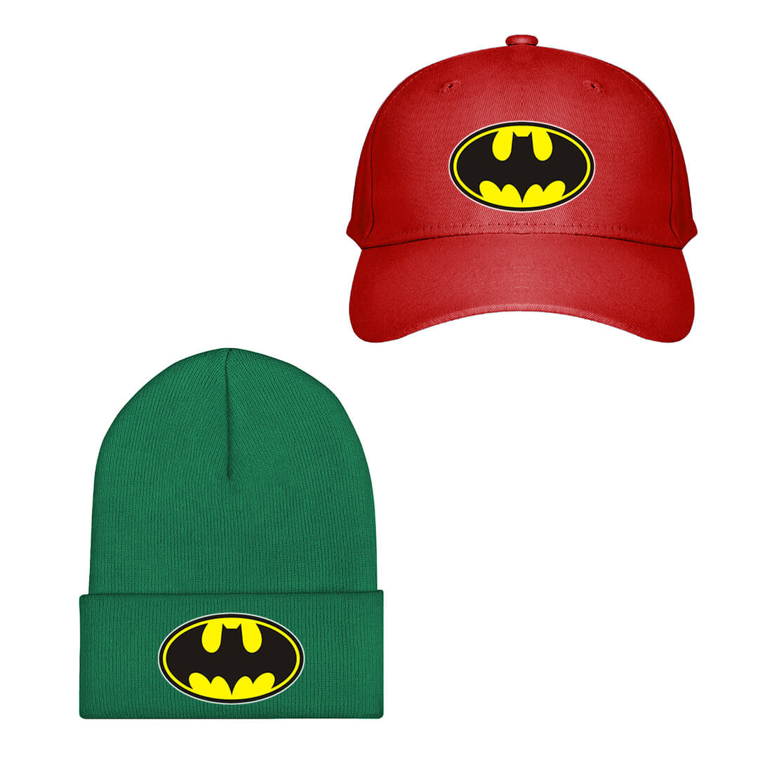 Superman Baseball Cap Beanie Hat - Batman Logo Large