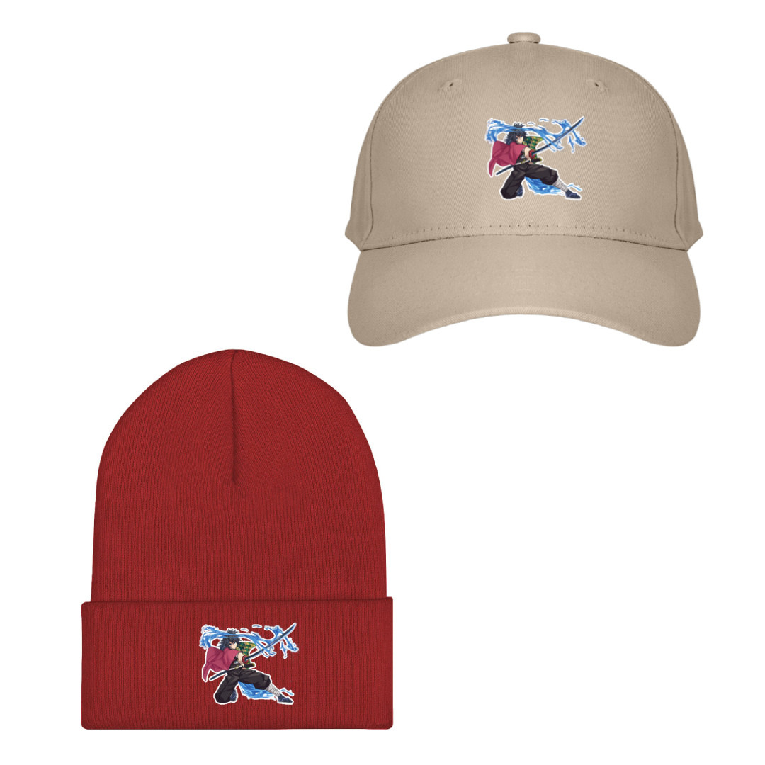 Demon Slayer Giyu Tomioka Baseball Cap Beanie Hat - Giyu Tomioka Water Breathing