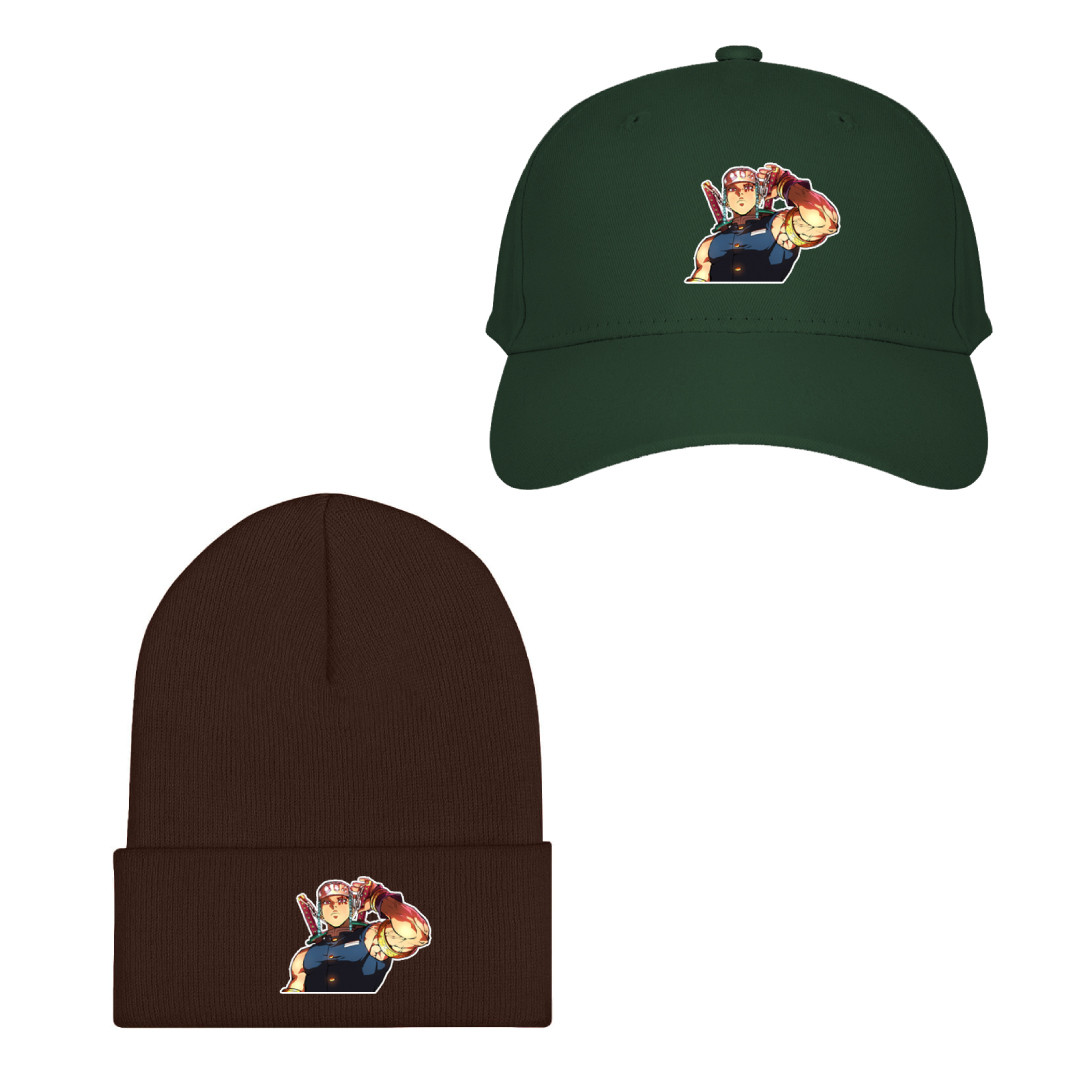Demon Slayer Tengen Uzui Baseball Cap Beanie Hat - Tengen Uzui Half Body Portrait