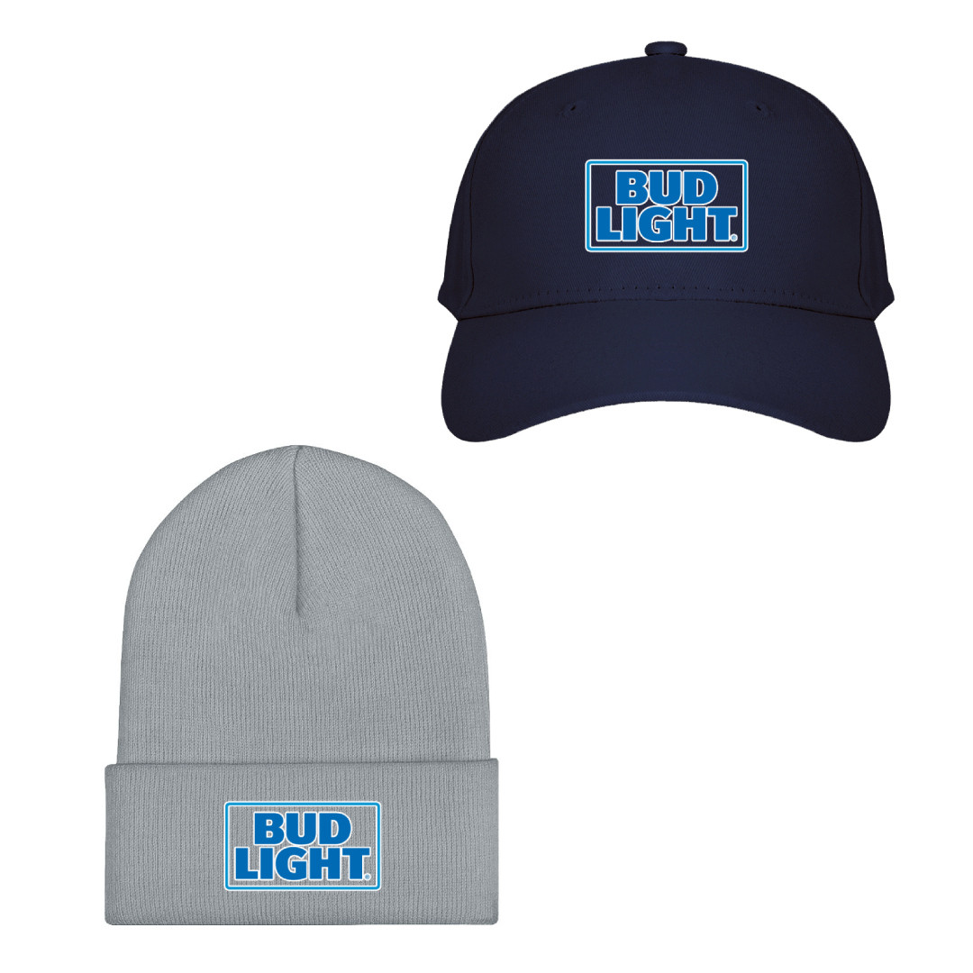 Bud Light Baseball Cap Beanie Hat - Bud Light Logo 2016-Present