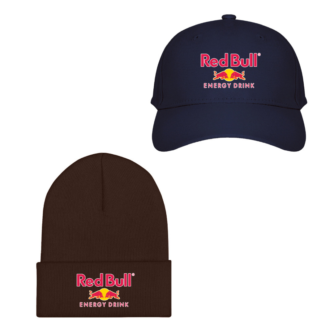 Red Bull Baseball Cap Beanie Hat - Red Bull Logo 1987-Present