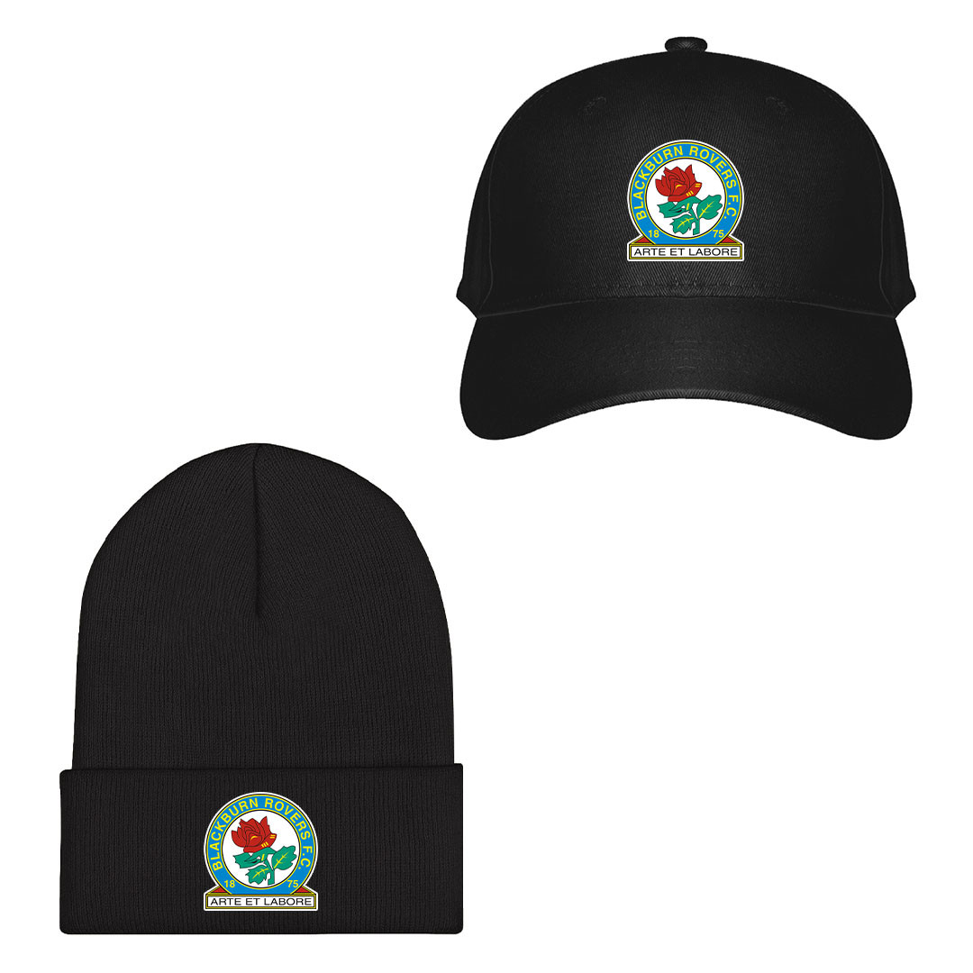 Blackburn Rovers F.C. Football Club Baseball Cap Beanie Hat - Blackburn Rovers F.C. Football Club Single Logo