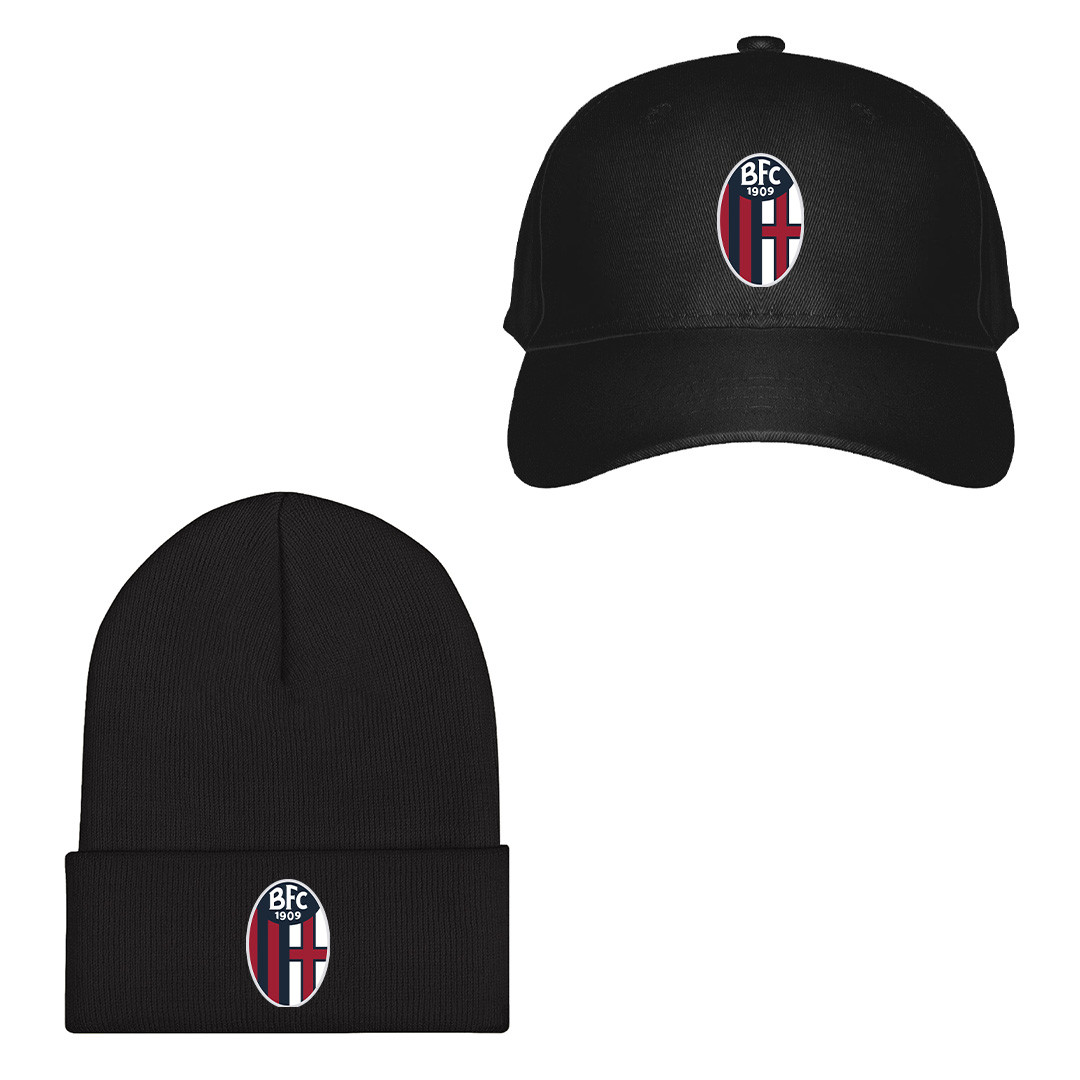 Bologna FC 1909 Football Club Baseball Cap Beanie Hat - Bologna FC 1909 Football Club Single Logo