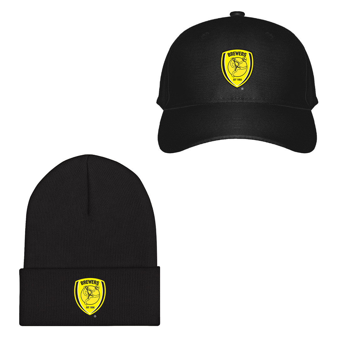 Burton Albion F.C. Football Club Baseball Cap Beanie Hat - Burton Albion F.C. Football Club Single Logo