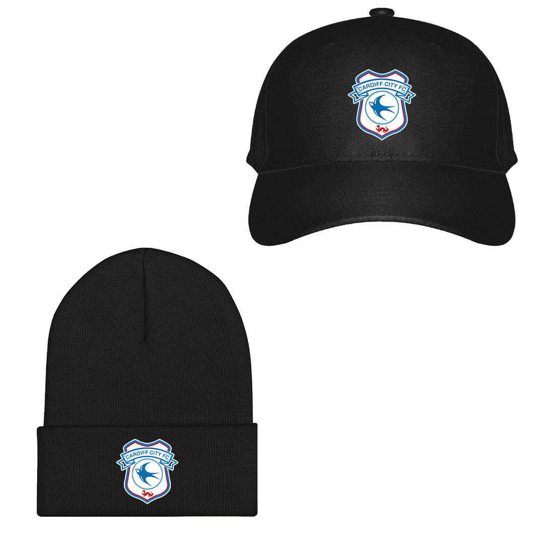 Cardiff City F.C. Football Club Baseball Cap Beanie Hat - Cardiff City F.C. Football Club Single Logo