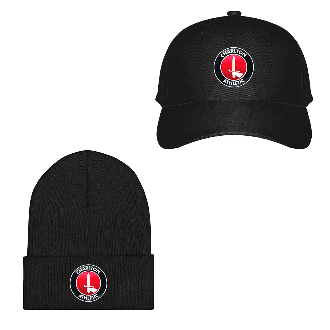 Charlton Athletic F.C. Football Club Baseball Cap Beanie Hat - Charlton Athletic F.C. Football Club Single Logo