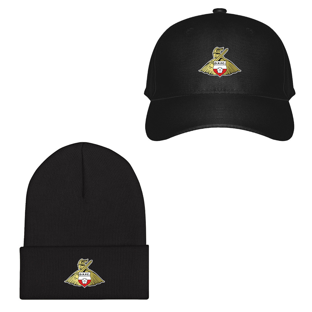 Doncaster Rovers F.C. Football Club Baseball Cap Beanie Hat - Doncaster Rovers F.C. Football Club Single Logo