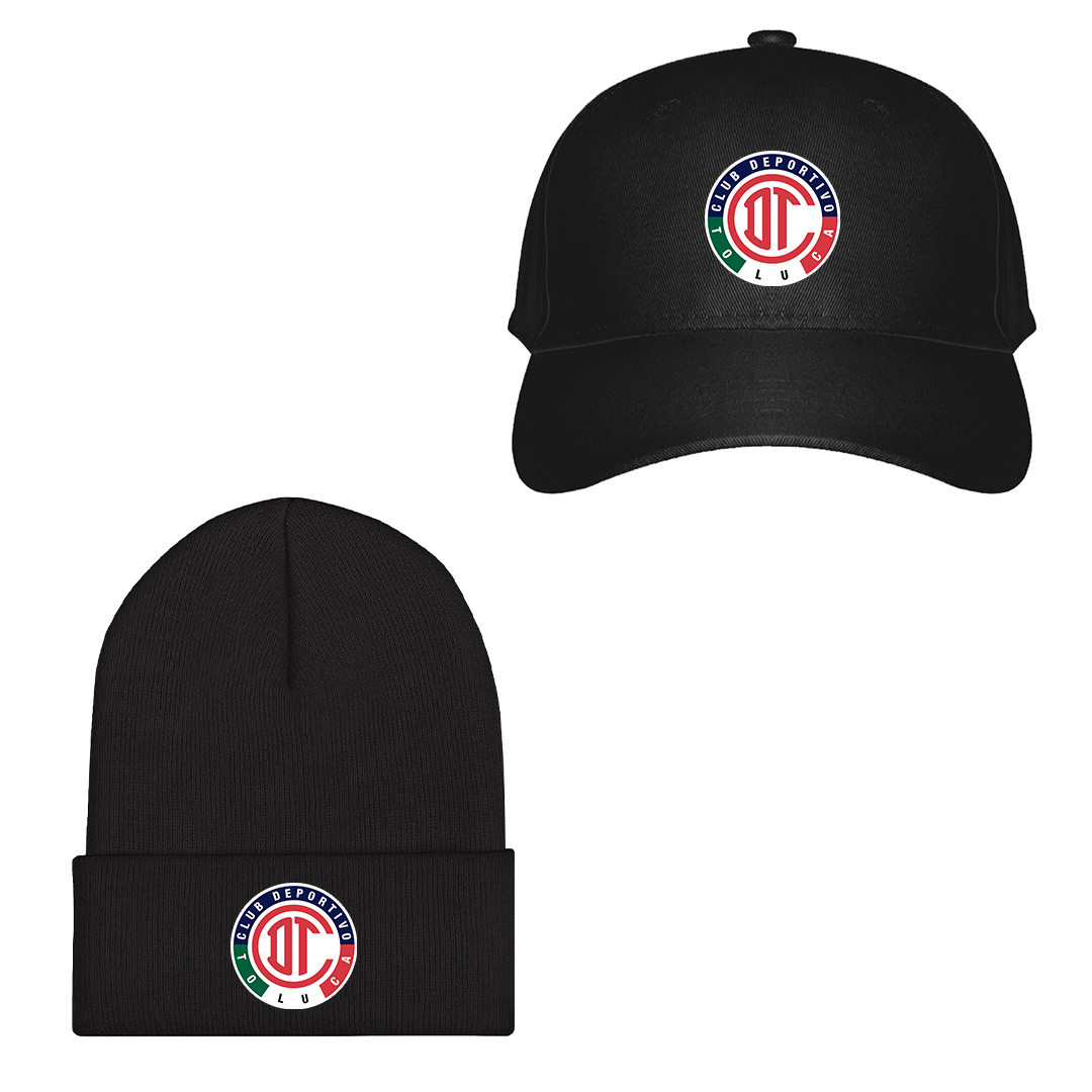 Deportivo Toluca F.C. Football Club Baseball Cap Beanie Hat - Deportivo Toluca F.C. Football Club Single Logo