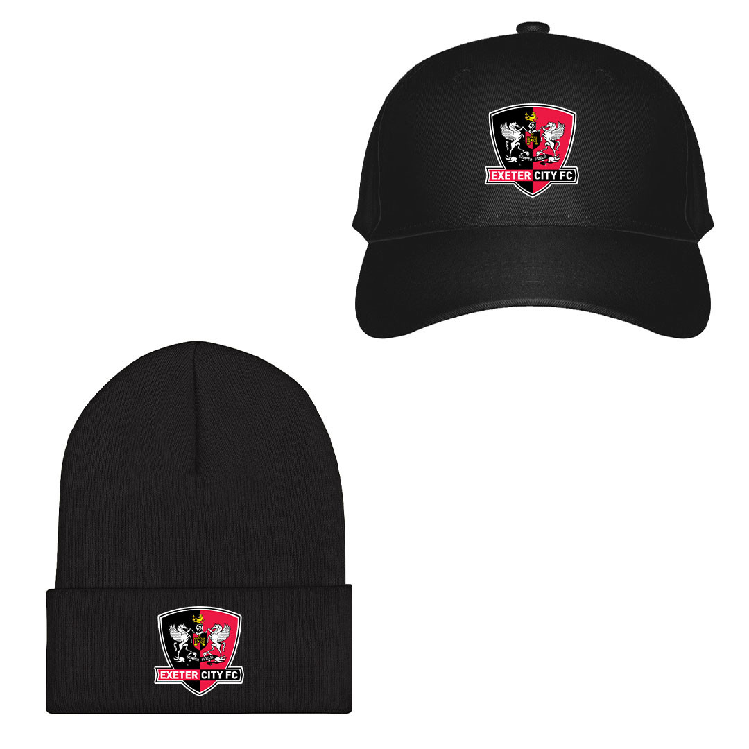 Exeter City F.C. Football Club Baseball Cap Beanie Hat - Exeter City F.C. Football Club Single Logo