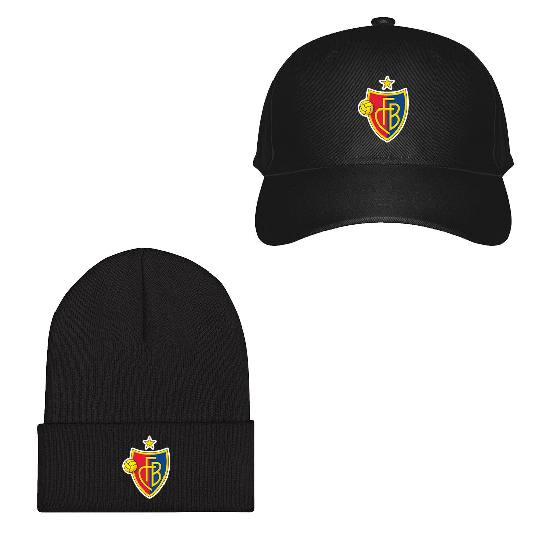 FC Basel 1893 Football Club Baseball Cap Beanie Hat - FC Basel 1893 Football Club Single Logo