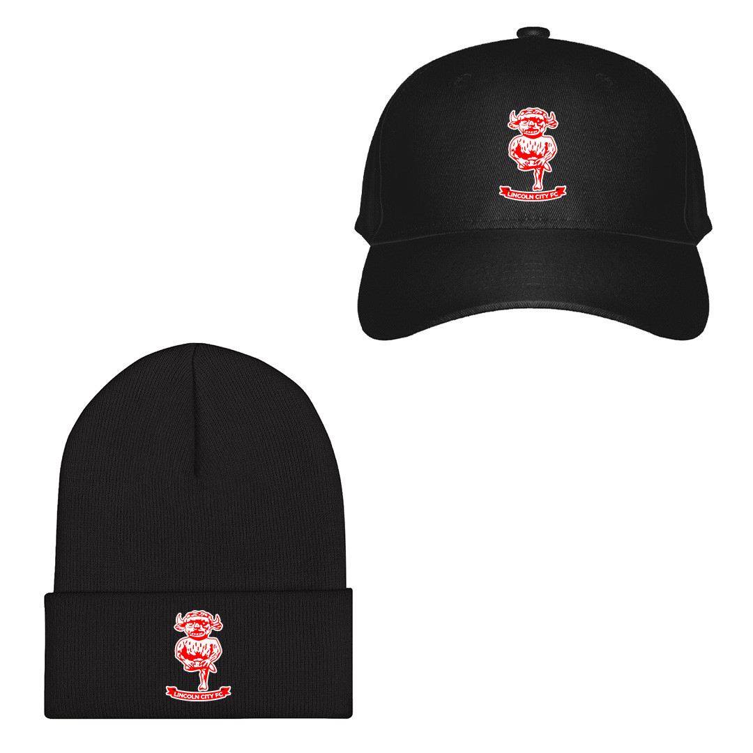 Lincoln City F.C. Football Club Baseball Cap Beanie Hat - Lincoln City F.C. Football Club Single Logo