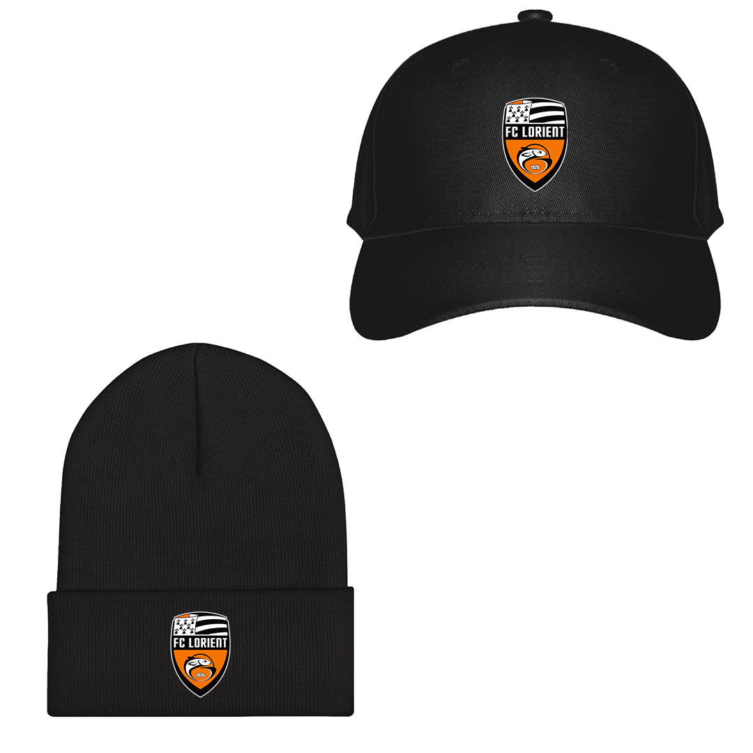 FC Lorient Football Club Baseball Cap Beanie Hat - FC Lorient Football Club Single Logo
